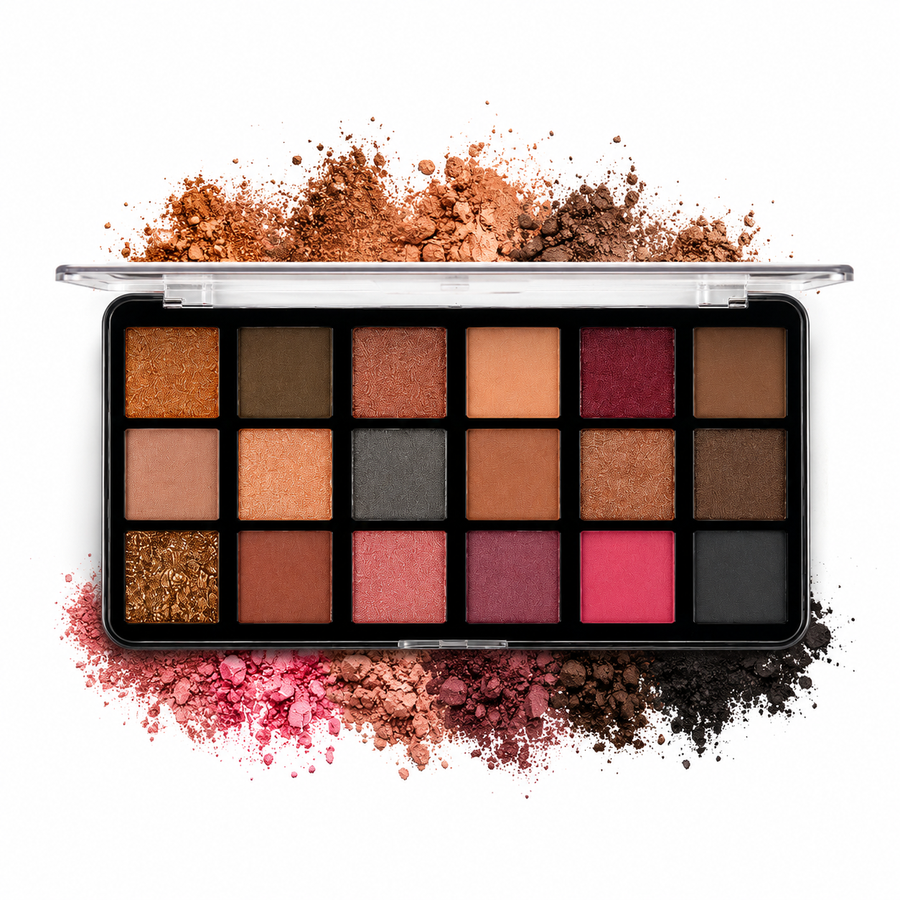 SIDVION 18 Color Professional Eyeshadow Palette | Highly Pigmented & Blendable
